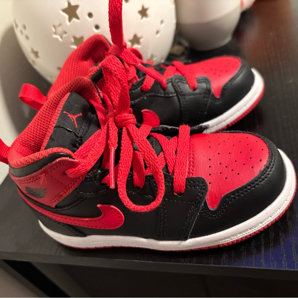 Kids' Jordan Red and Black Sneakers